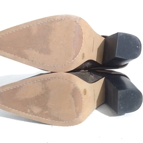 Vince Camuto Women's Alolison Leather Cuffed Boots sz 9.5 Tobacco - Picture 3 of 16